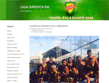 Tablet Screenshot of ligajuridicaba.com